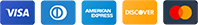 Visa, Mastercard, American Express, Discover